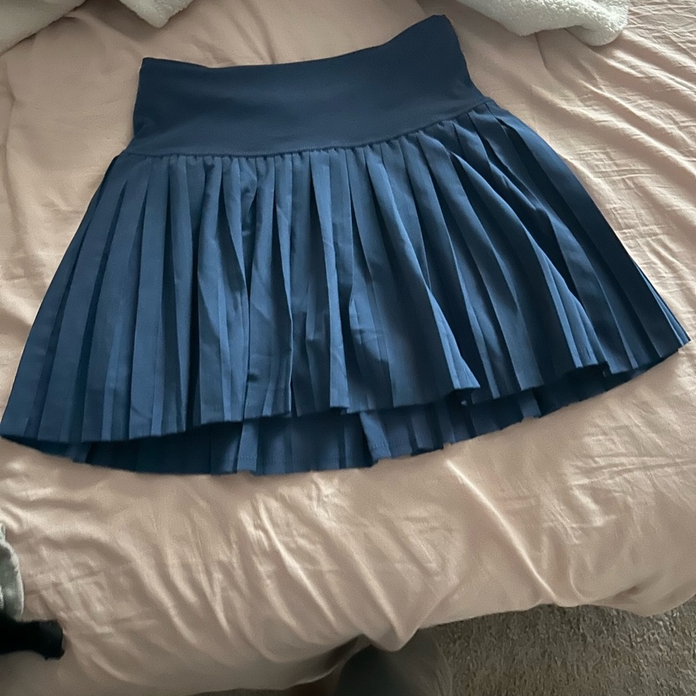 Navy Pleated athletic Skirt